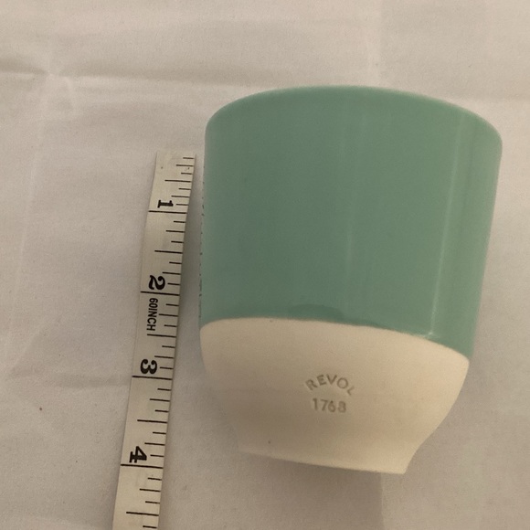 Revol Espresso cup turquoise and white - Picture 4 of 6